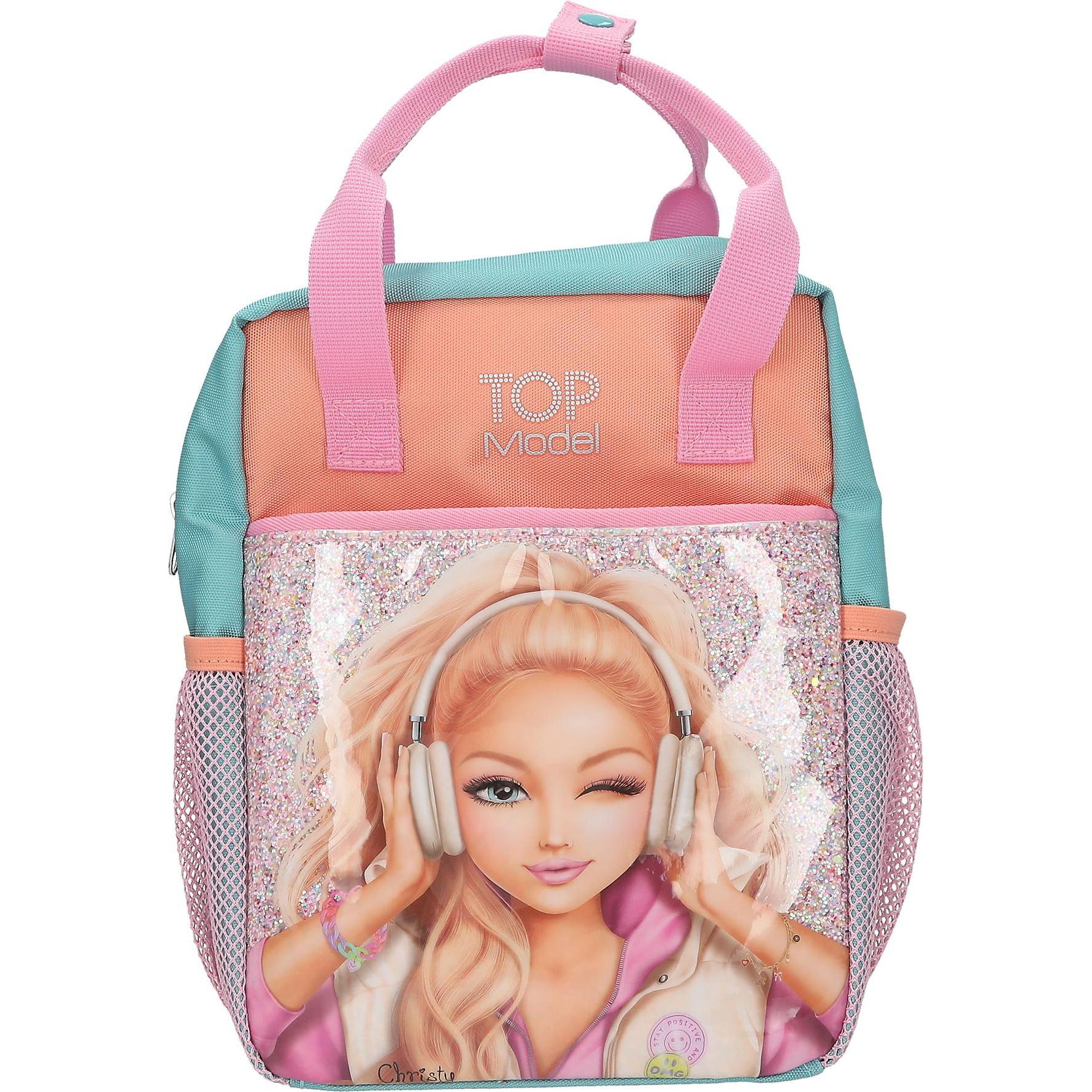 Top Model, Borsa scuola materna, Topmodel - TOPModel Backpack MUSIC - Pink, Apricot, Turquoise - Small
