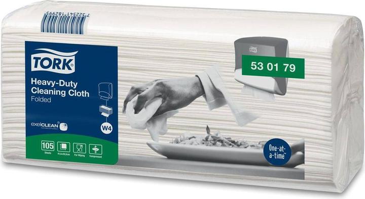 Tork Cleaning cloth 530179 L238xW338approx. mm white 1-ply, unembossed (1 x)