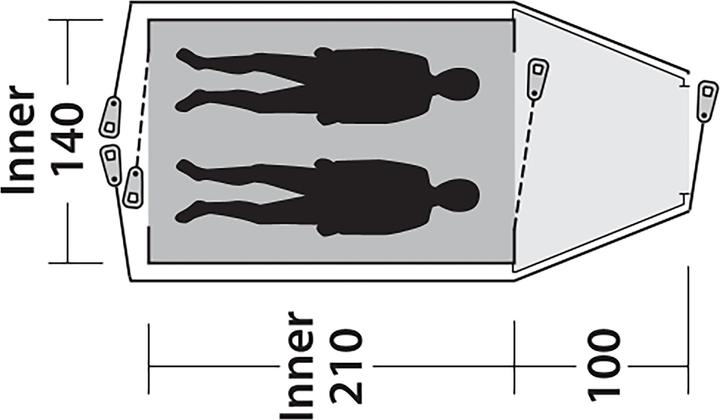 Productafbeelding Outwell Wolk 2 (Koepeltent, 4.40 kg, 2 personen)