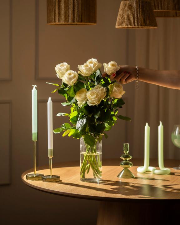 Image du produit feey Roses blanches (Fleurs coupées, 10x)