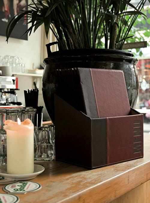 Produktbild Securit Speisekarten-Mappe TRENDY, A4, weinrot, 20er Box (A4, 20 x)
