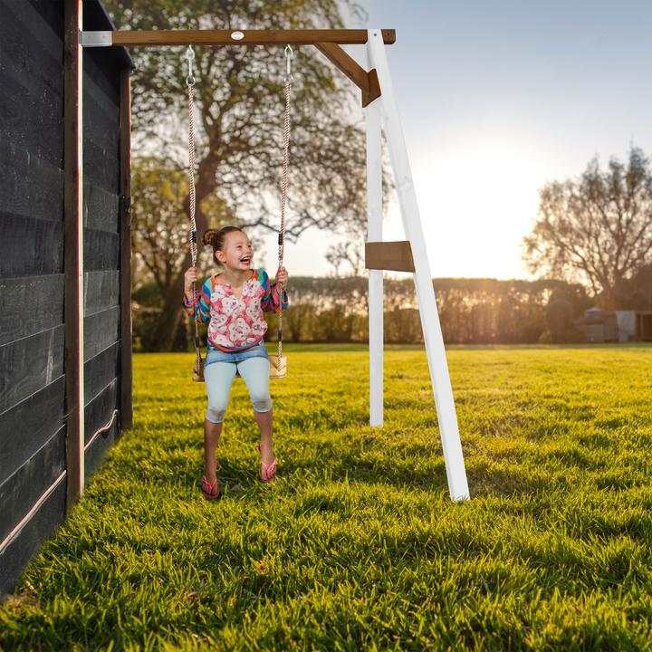 Actual product image Axi Single Attachment Swing White/Brown