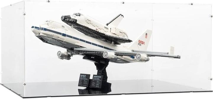 Immagine prodotto iDisplayit Display in acrilico per LEGO® 10360 Trasportatore di shuttle (con base nera)