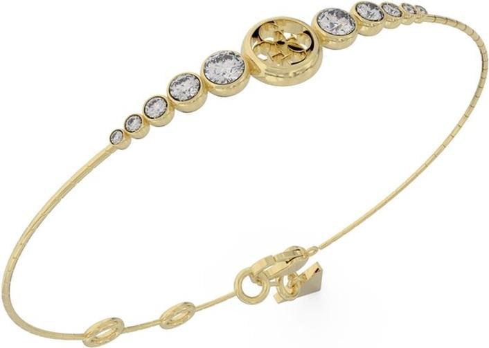 Guess Elegante bracciale Perfect Illusion placcato oro JUBB03371JWYG - Dimensioni: 14,5 - 18,5 cm - S (Acciaio inossidabile)