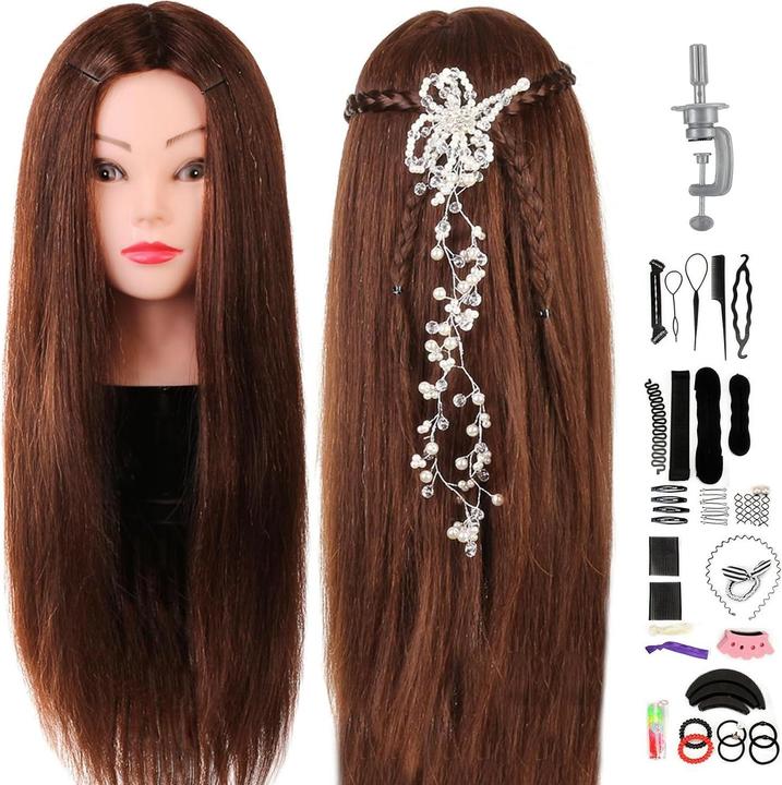 Neverland Beauty & Health Frisier-Übungskopf mit Zubehör-Set, 61 cm