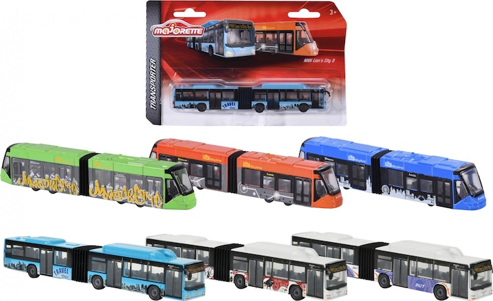 Productafbeelding Majorette Man City Bus en Siemens Avenio Tram