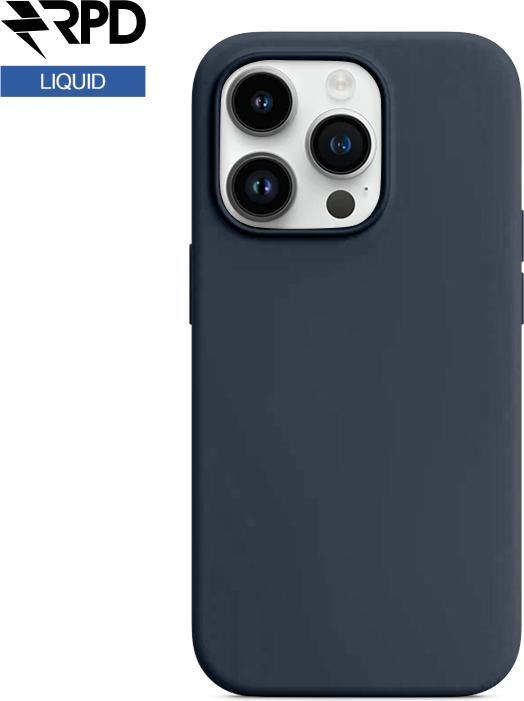 Produktbild RPD iPhone 14 - Silicone Case Storm Blue (dunkelblau), Liquid (Magsafe-Version) (Apple iPhone 14)