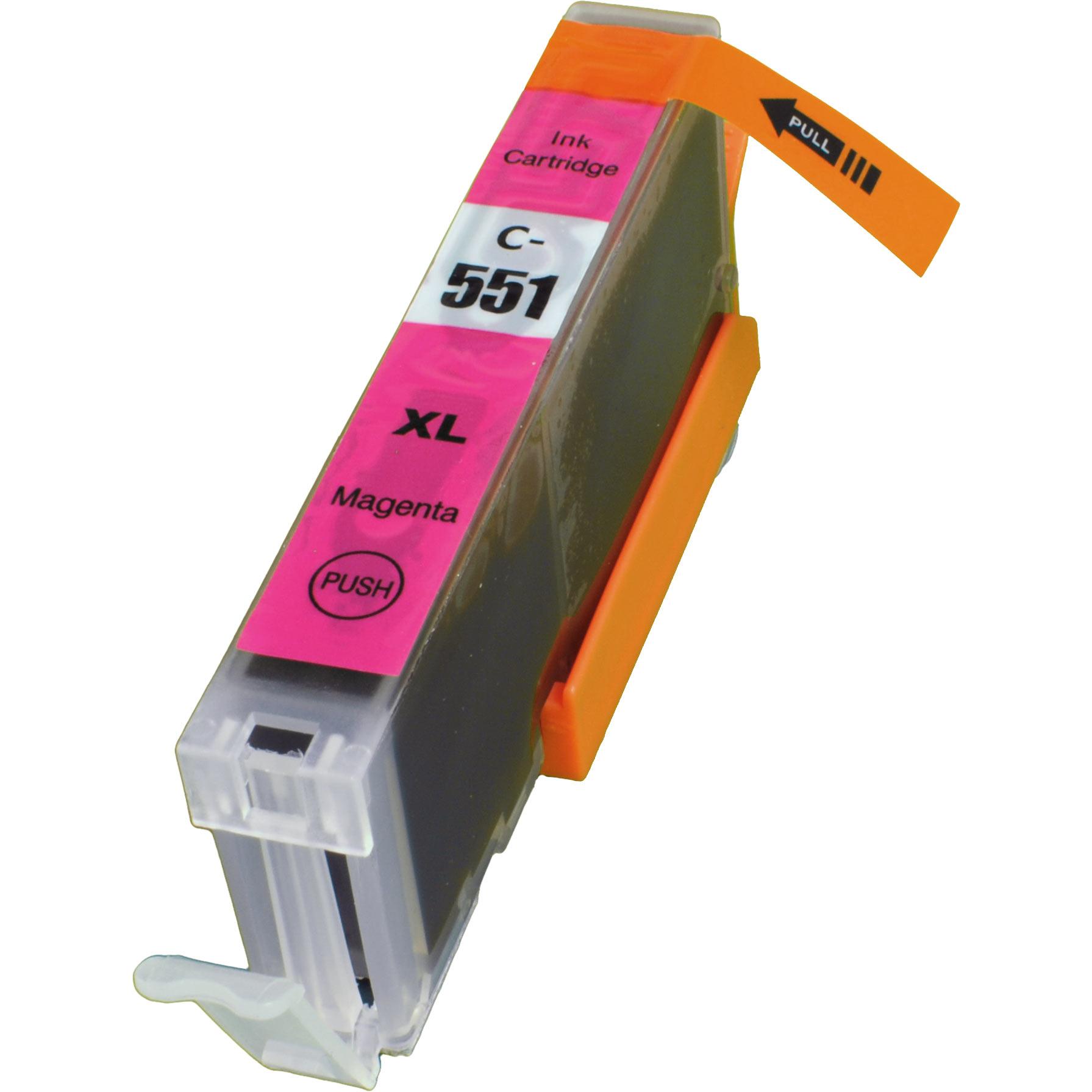 Ampertec, Druckerpatrone, Tinte ersetzt Canon 6445B001 CLI-551XLM magenta (M)