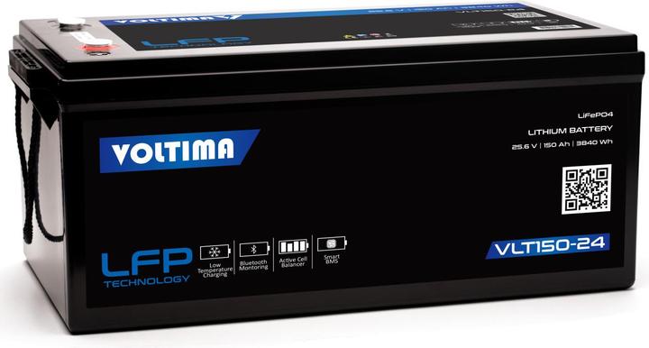 Image du produit Voltima VLT150 24V LiFePO4 Lithium Versorgungsbatterie 150Ah mit App (24 V, 150 Ah)