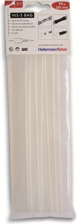 Produktbild HellermannTyton Schrumpfschlauchsortiment Tran (10 x)