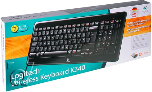 Produktbild Logitech K340 Wireless Keyboard (DE, Kabellos)