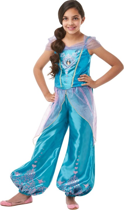 Produktbild Rubies Disney Prinzessin Jasmin Glitzer Kinderkostüm (116)
