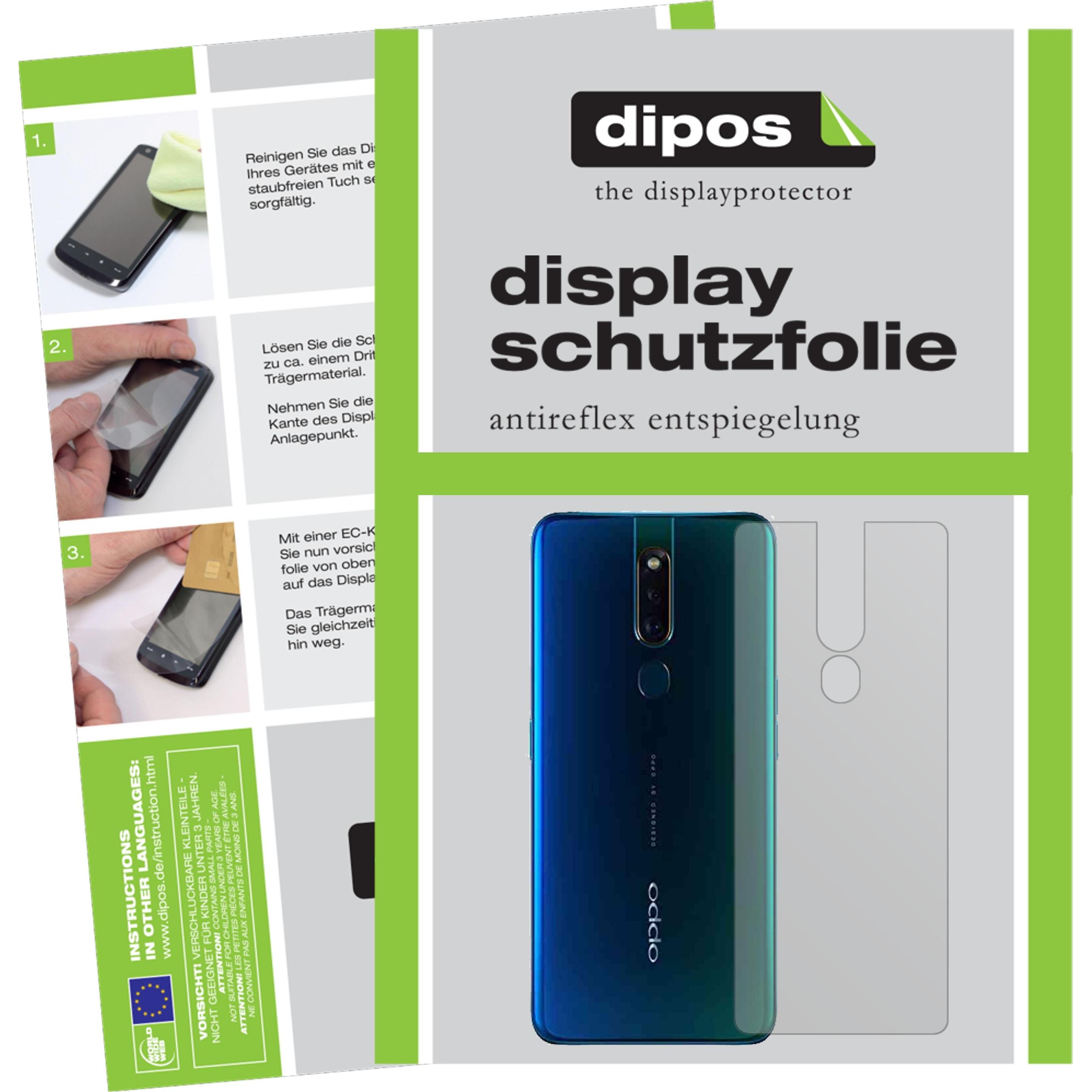 Dipos Displayschutzfolie Antireflex (1 Stück, Oppo F11 Pro), Smartphone Schutzfolie, Transparent