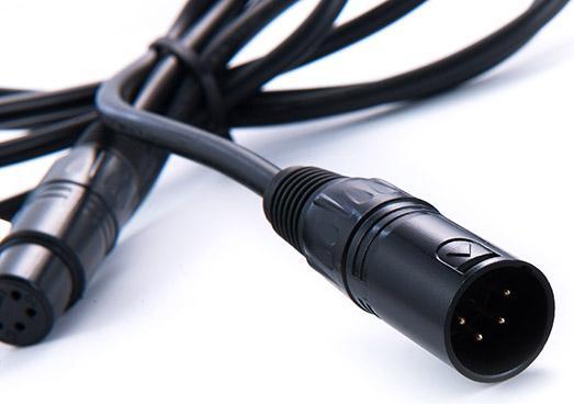 Actual product image Rolux 4 Pins XLR Female with 4 Pins Male Connecting Cable RL-C7