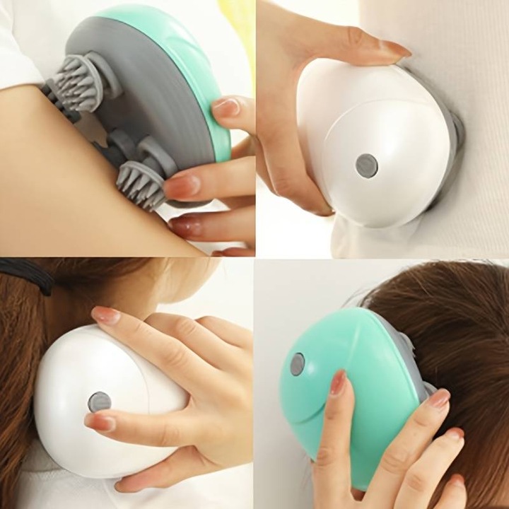 Image du produit PhoneLook Appareil de massage électronique sans fil pour la tête et le corps pour les massages en voyage