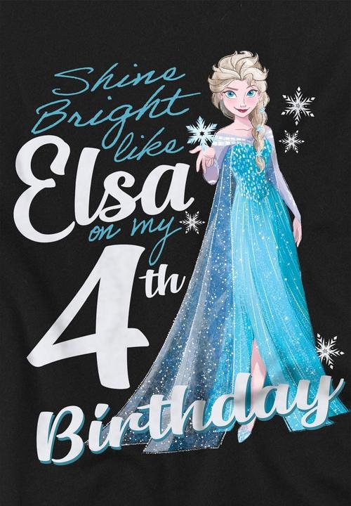 Produktbild Disney Frozen Bright Like Elsa TShirt 4. Geburtstag (128)