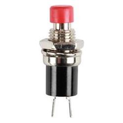 Velleman Push-Button Switch On-(Off) Red, Taster + Schalter, Rot