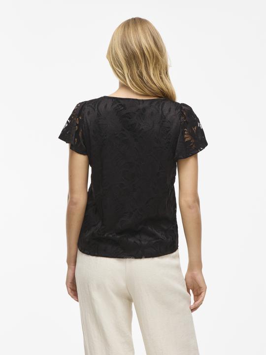 Image du produit Vila VISTASIA V-Ausschnitt Oberteil mit kurzen Ärmeln (S)