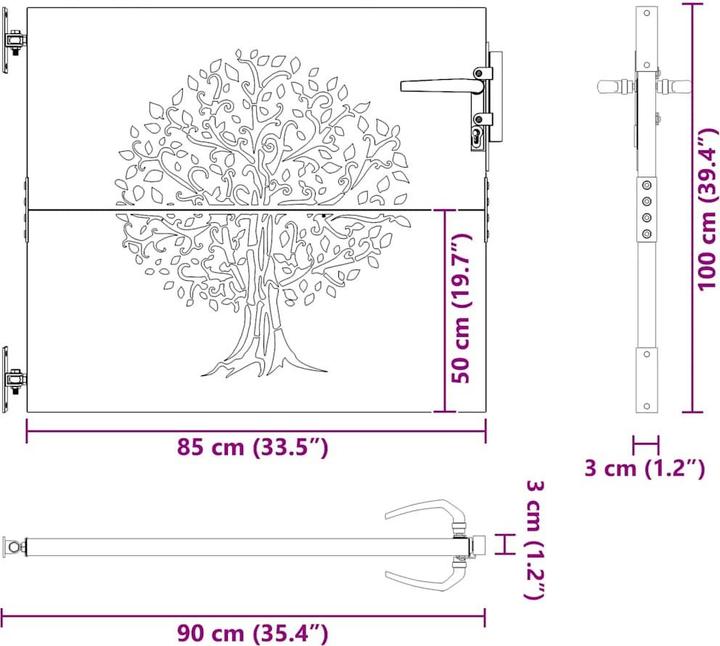 Produktbild vidaXL Gartentor