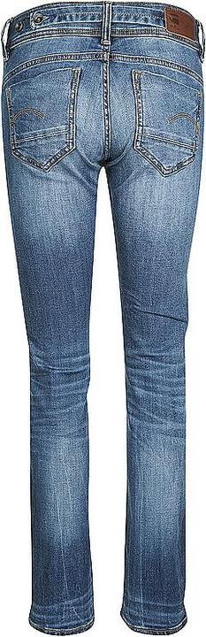 Actual product image G-Star Midge Zip Mid Straight Jeans medium indigo aged (W28/L30)