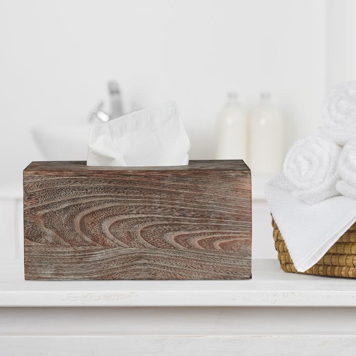 Actual product image Relaxdays Shabby Tissue Box Cover