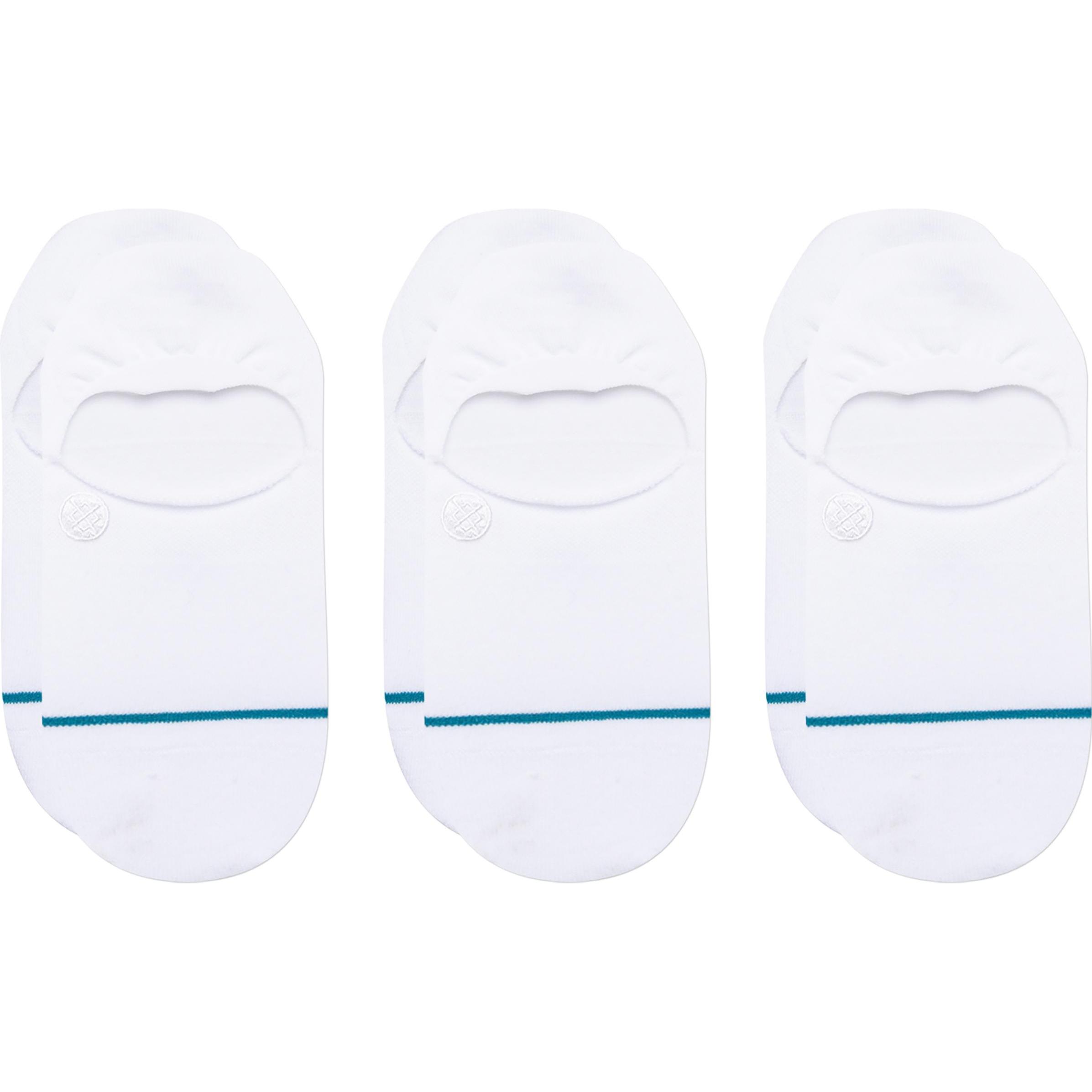 Thumbnail - Stance, Herren, Socken, Socken Icon No Show Weiss 3er-Pack, Weiss, (3er Pack, 36 - 47)