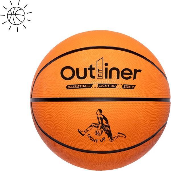 Outliner Glowing basketball ball