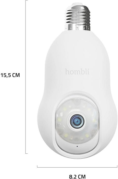 Actual product image Hombli Bulb Cam (2560 x 1440 Pixels)