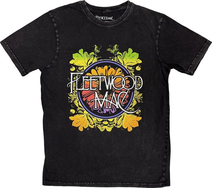 Produktbild Fleetwood Mac Circle Floral Logo Stone Wash (L)