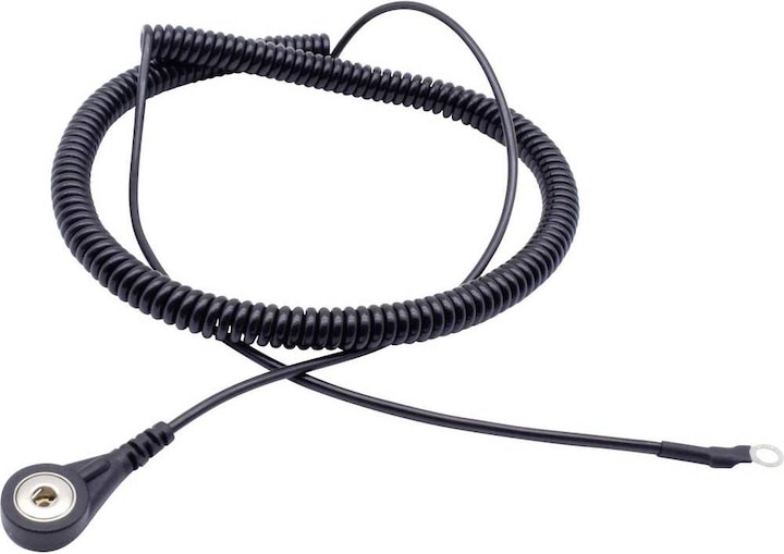 Produktbild Quadrios ESD-Erdungskabel 3.60 m Druckknopf 4 mm, Ringkabelschuhanschluss