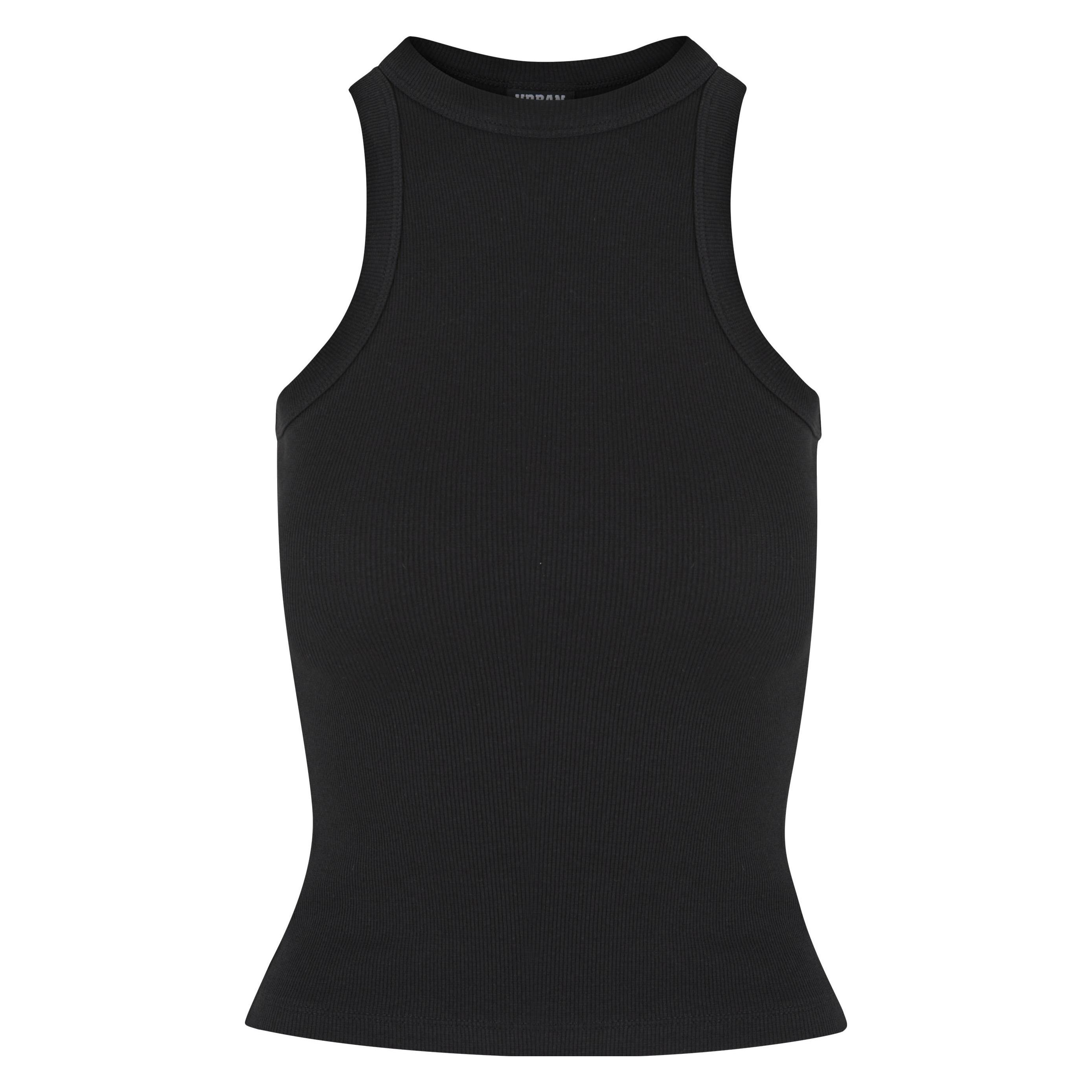 Urban Classics, Damen, Shirts, Ladies Racer Back Rib Top - 137799, Schwarz, (Xxl)