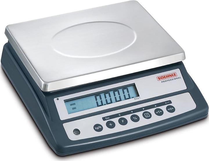Soehnle Compact/counting scale, weighing platform 300 x 225 mm, weighing range 0 - 3 kg.