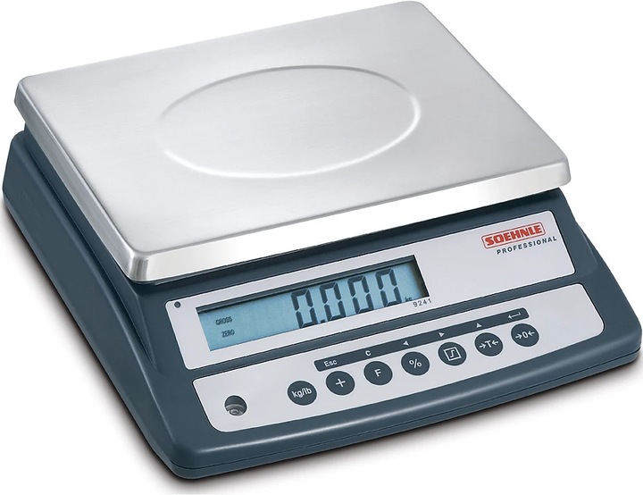 Immagine prodotto Soehnle Bilancia compatta/contapezzi, piattaforma di pesatura 300 x 225 mm, campo di pesatura 0 - 3 kg.