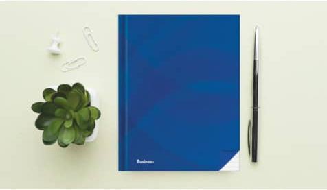 Productafbeelding Rnk Zakelijk notitieboek DIN A5 gelinieerd blauw hardcover 96 vellen (A5, Rijen, Hardcover)