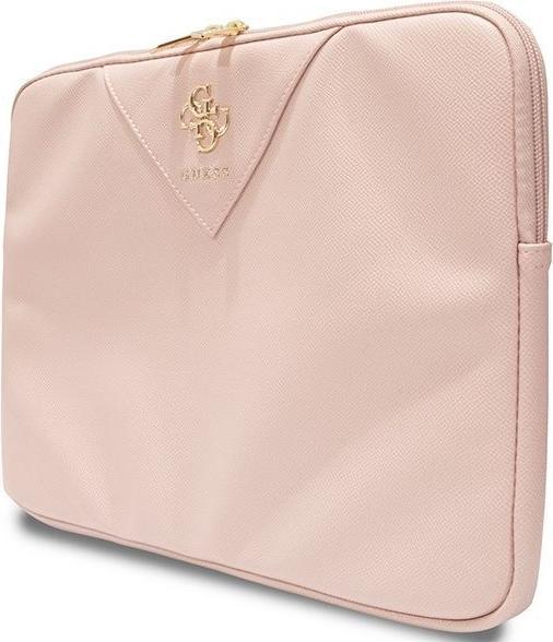 Actual product image Guess Sleeve GUCS14ZPGSTEGP 14" różowy/pink Triangle 4G (14")
