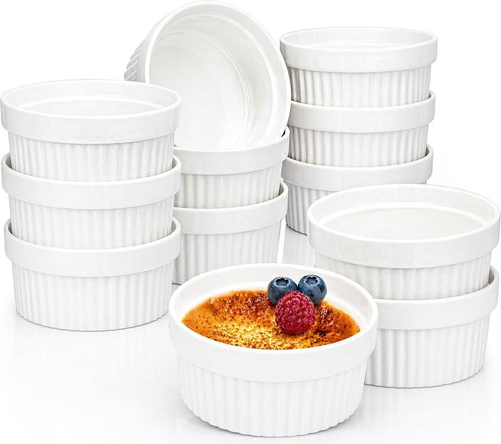 Produktbild Com-four 12 Stück Souffléförmchen (11 cm)
