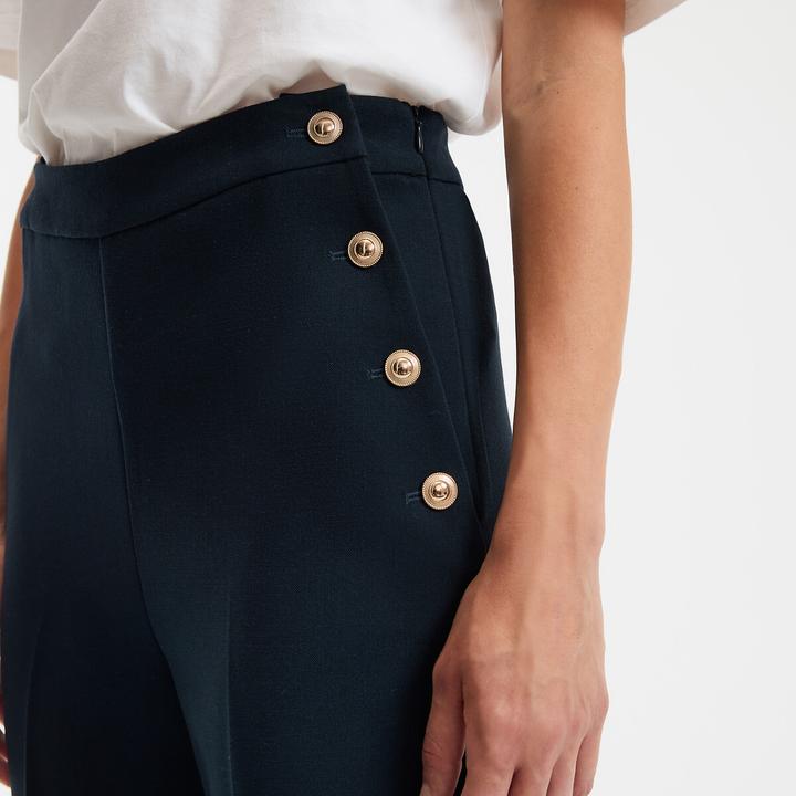 Actual product image La Redoute Collections Signature ADRIENNE trousers in sailor style (Frequency band 38 (2600 MHz))