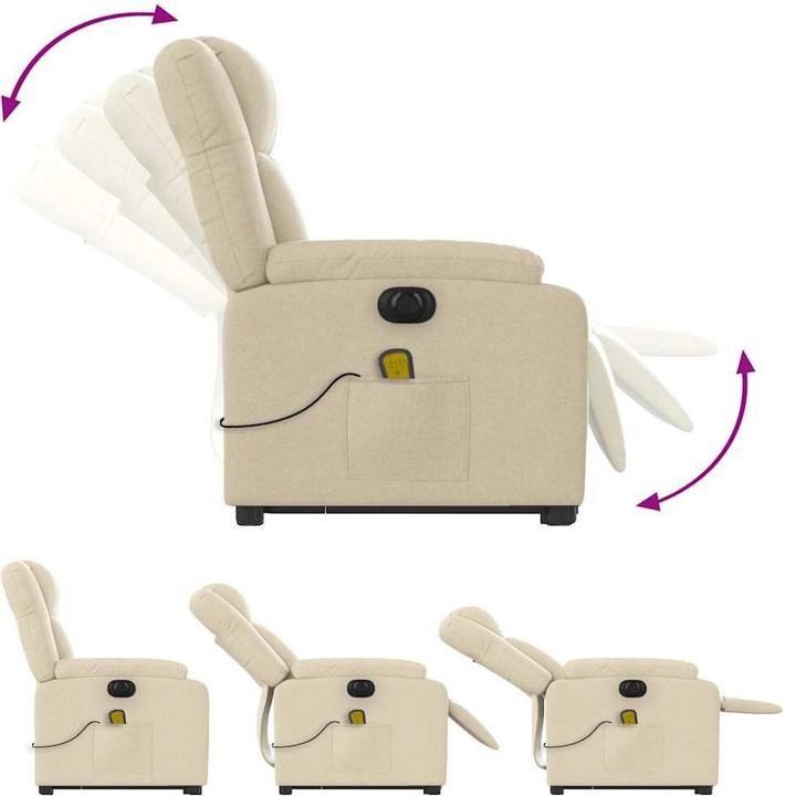 Immagine prodotto vidaXL Poltrona massaggiante elettrica con tessuto di supporto