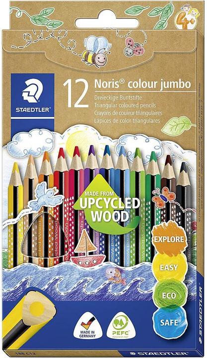 Produktbild Staedtler Buntstifte Noris colour jumbo Upcycled Wood 12er (Multi, 12 x)