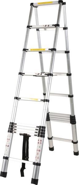 Manser HWC Teleskop-Doppelstufenleiter (Gerüst, 290 cm)