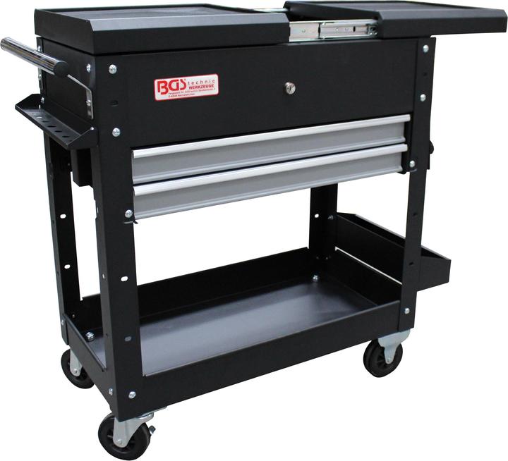 BGS Werkstattwagen 2 Schubladen Horizontal-Doppelauszug leer (2 x)