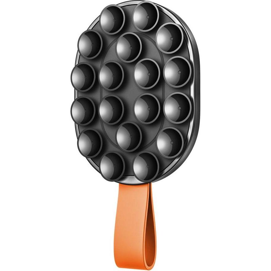 Thumbnail - Joyroom JR-ZS393-S magnetic holder with suction cups for 4.7-7" phone - black and orange, Smartphone Halterung, Schwarz,...