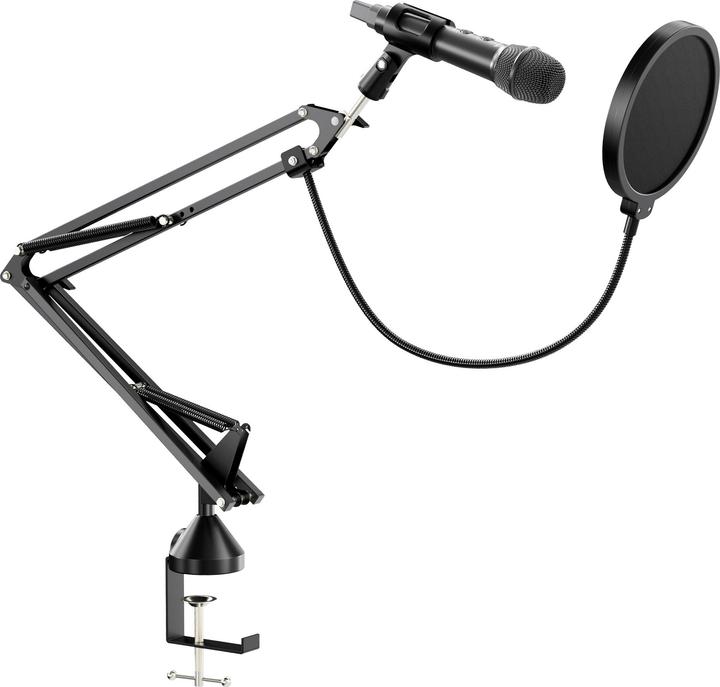 Produktbild Walimex pro Boya HM2 Mikrofon + Mikrofonarm Set Popschutz Mikrofonhalter