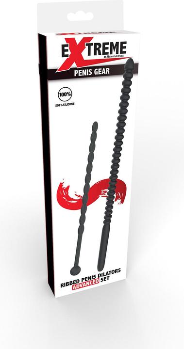 Actual product image Hidden Desire Ribbed Penis Dilator Set 2 pcs