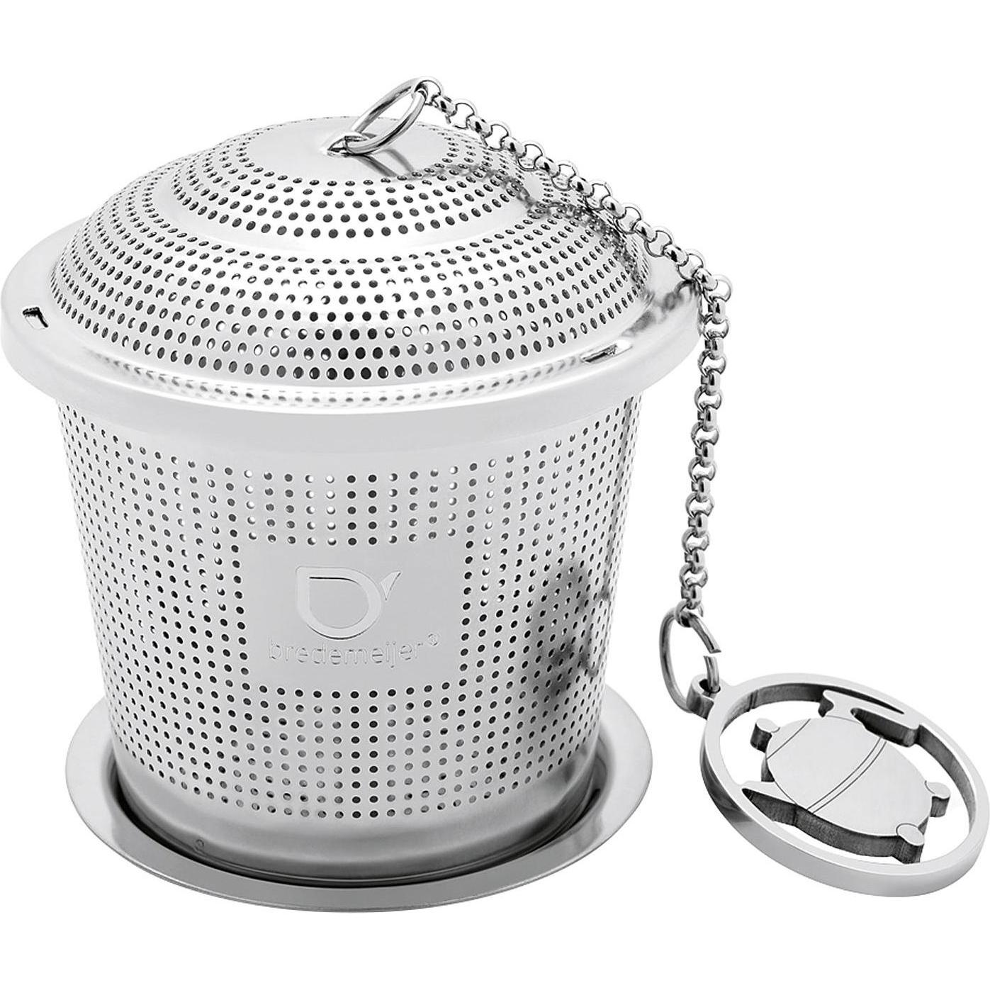 Bredemeijer Infusore per tè a catena con vassoio Acciaio inox 191006, Accessori per il tè, Argento