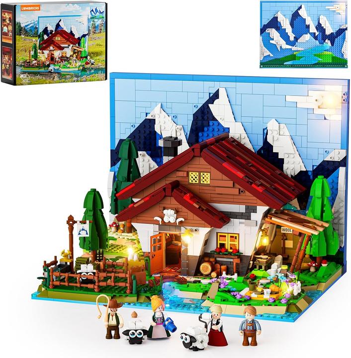 Actual product image Lumibricks Schäferhütte in den Alpen