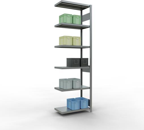 Actual product image Schulte Lagertechnik MULTIplus250 boltless add-on bay system with length bolts