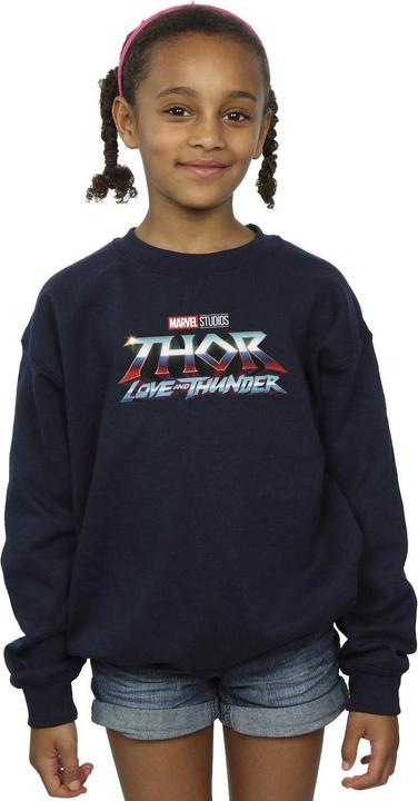 Produktbild Thor Love And Thunder Logo Sweatshirt Mädchen (152, 158)