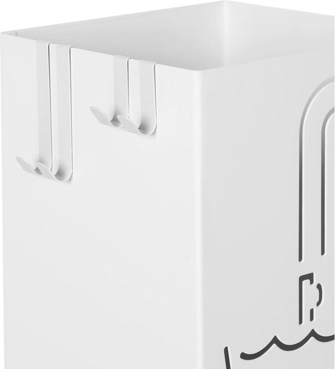 Image du produit Songmics Porte-parapluies avec motif 49 cm, blanc (15,5 x 15,5 x 49 cm)