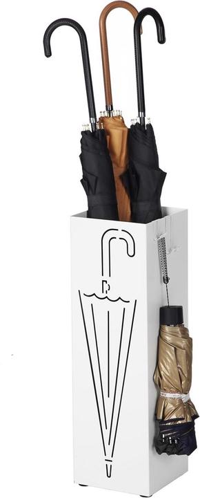 Image du produit Songmics Porte-parapluies avec motif 49 cm, blanc (15,5 x 15,5 x 49 cm)
